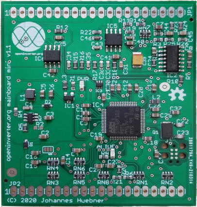 Rendering of OpenInverter mini board